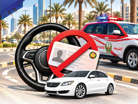 Ajman Police warns motorists that driving without a licence puts lives at risk.
