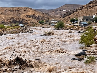 Tragic flash floods in Jordan claimed lives of a woman and her niece as their car was swept off a bridge into a valley. Rescue efforts recover both victims.