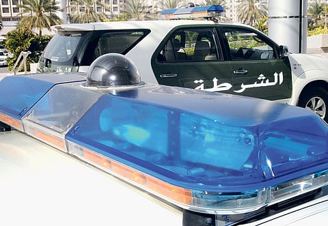 Dubai Police cars equipped with cameras