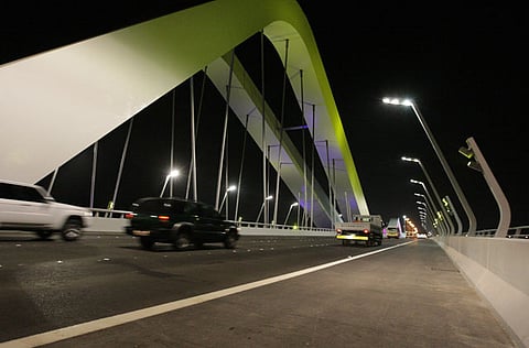 The iconic Shaikh Zayed Bridge in Abu Dhabi. According to the law, motorists who avoid paying the toll can face fines up to Dh10,000.