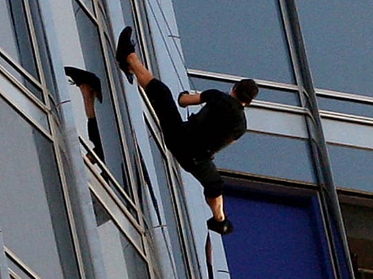 Tom Cruise films more death-defying stunts at Burj Khalifa