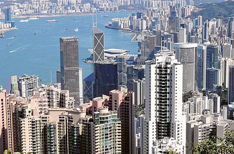 A view of the Hong Kong skyline from the Peak. China said it would impose new national security legislation on Hong Kong, leading President Donald Trump to warn that Washington would react “very strongly” against any attempt.