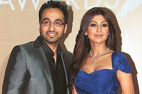 Raj Kundra and Shilpa Shetty.