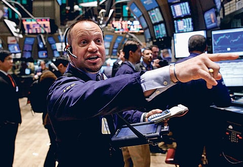 The New York Stock Exchange. Stocks have responded well to sunnier economic and policy news