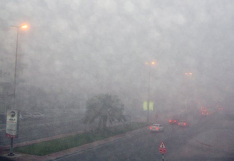 Fog in Ras Al Khaimah 