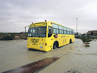 The most pointless trip of my life: Going to school on a rainy day in the UAE