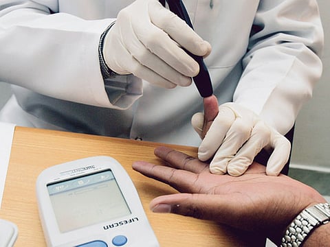 Medical students conducting blood tests for diabetes. The new medical school to be developed in Abu Dhabi will help raise the next generation of physicians for the region. Picture for illustrative purposes only.