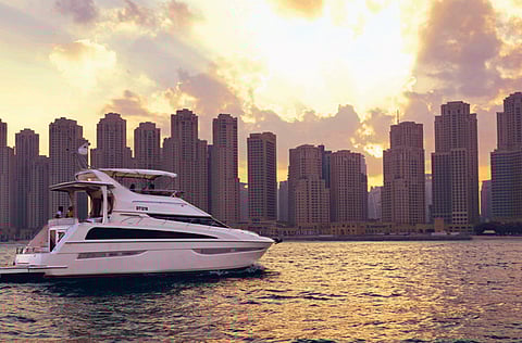 A yacht at Dubai Marina. Picture for illustrative purposes only.