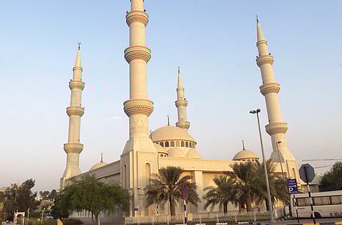 A mosque in Abu Dhabi.