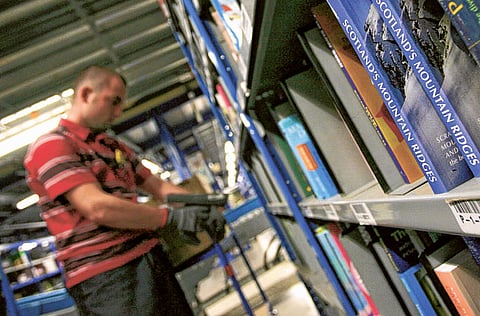 Amazon's been giving short shrift to any employee calling attention to warehouse workers' worries about the pandemic. File picture from an Amazon warehouse in the UK. 