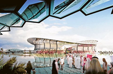 Lusail City stadium in Qatar