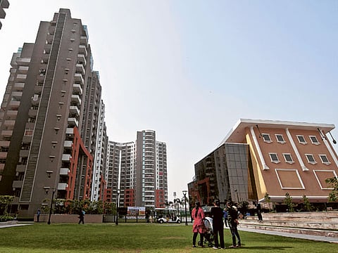 A residential complex near New Delhi. Photo used for illustrative purposes. Keep an eye on taxes when selling property in India.