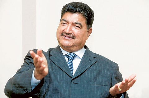 Dr B.R. Shetty has been in Bengaluru since February. He has repeatedly maintained that much of the find diversions were done using forged signatures.