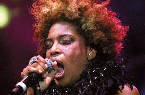 American singer Macy Gray at the Dubai International Jazz Festival
