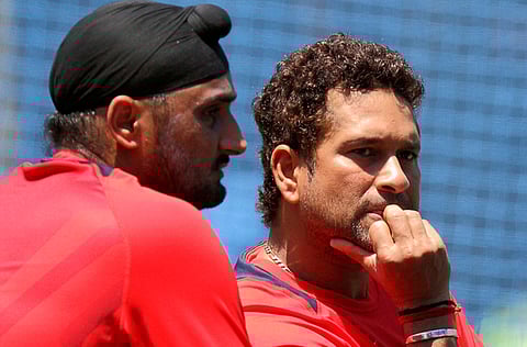 Comrades-in-arms: Harbhajan Singh (left) had been a consummate teamman, says Sachin Tendulkar in his tribute of the retired cricketer.