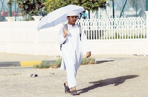 Many schools in the UAE have launched campaigns to raise
children’s awareness about surviving the summer heat. 