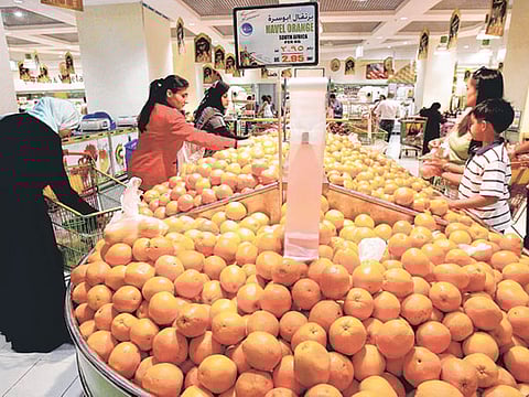A supermarket in Abu Dhabi. Solid data and facts related to food security in the UAE and other GCC countries offer reassurances of sufficient stock to meet its peoples’ needs.