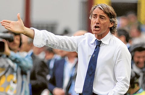 Former Italian coach Roberto Mancini 