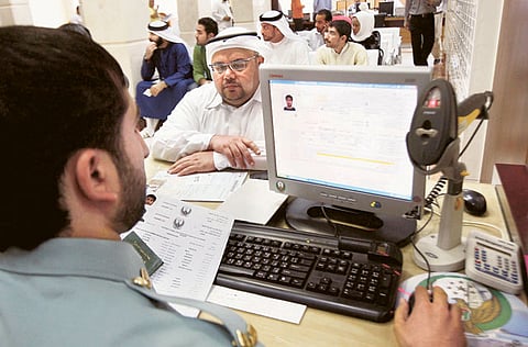 The General Directorate of Residency and Foreigners Affairs (GDRFA) in Dubai. 