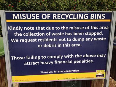 Recycling bins closed down due to misuse