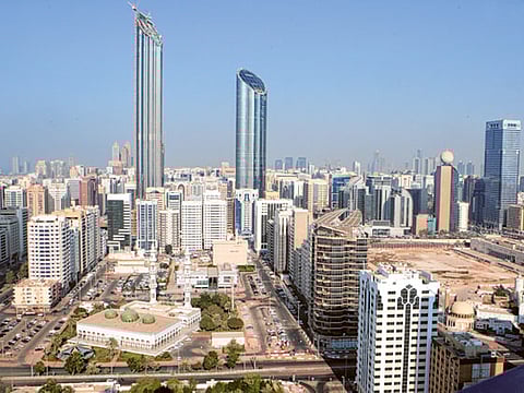 The Abu Dhabi skyline. Abu Dhabi Developmental Holding Company was created in 2018 with a capital of Dh500 million to monitor and guide development of service companies in the emirate.