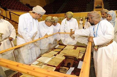 Manuscripts and documents on exhibition in Oman