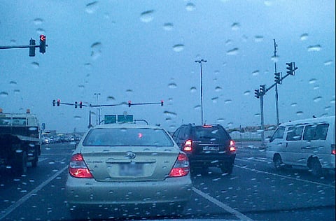 Light rain in Dubai. Picture for illustrative purposes only.