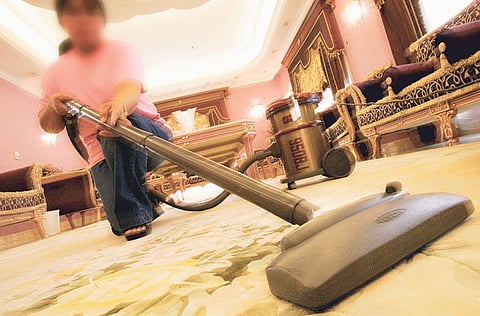Figures from the Public Authority for Civil Information (PACI) show the total number of domestic workers fell to 780,930 by the end of December 2024, down from 811,307 in mid-2023. Illlustrative image.