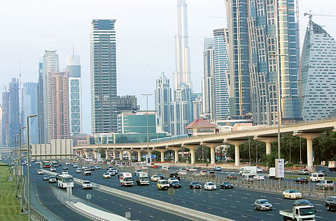 Motorists face delays on Sheikh Zayed, Al Khail and Sheikh Mohammed bin Zayed roads.