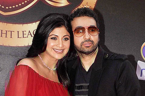 Bollywood actress Shilpa Shetty and husband Raj Kundra.