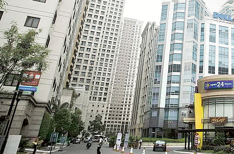 One of the business districts of Manila.