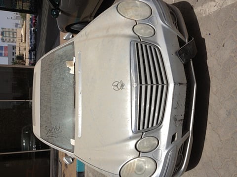 Abandoned car takes up valuable parking space