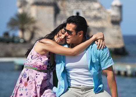Bollywood actors Salman Khan and Katrina Kaif in 'Ek Tha Tiger'.