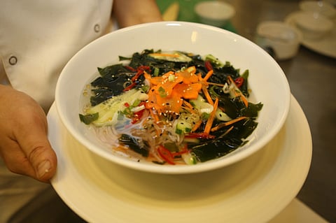 Cold soup recipes: Oi-Naeng Gook (Korean cucumber and seaweed soup)