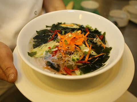 Cold soup recipes: Oi-Naeng Gook (Korean cucumber and seaweed soup)