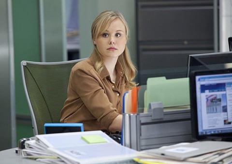 Newsroom star mistakenly tweets topless photo