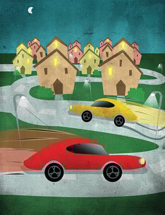 Reckless driving in residential areas is a nuisance