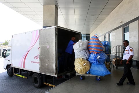 Emirates Post Sorting Hub Dubai. For illustrative purposes only.