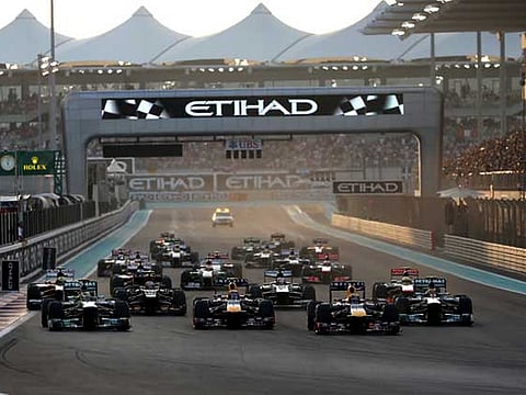 Abu Dhabi F1 Grand Prix at the Yas Marina circuit on Yas Island. 