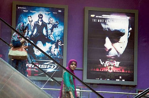 People leave a theatre after watching a movie (Representational movie) 