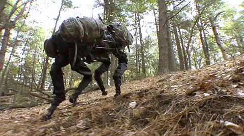 The Big Dog robot made by Boston Dynamics. The company became the eighth robotics maker to be purchased by Google, signalling the computing giant’s serious ambition in autonomous systems.