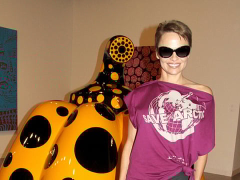 In this file photo, actress Pamela Anderson attends Art Basel 