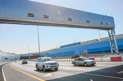 New Salik toll gate has been installed at Al Nahda road and near Airport Tunnel, Dubai.