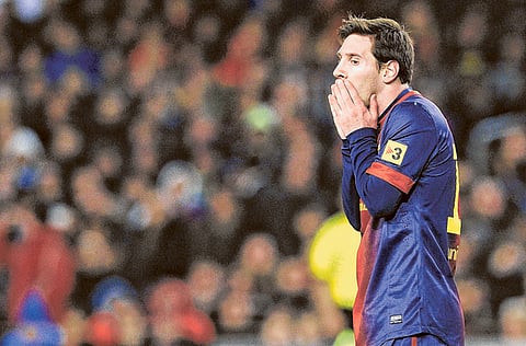 Barcelona's Argentinian forward Lionel Messi.