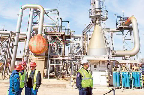 A refinery in Houston, Texas. The American Petroleum Institute reported crude inventories rose by 7.54 million barrels last week.