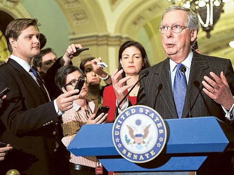 US Senate Minority Leader Sen. Mitch McConnell is trying to keep GOP unified during Trump impeachment trial. 