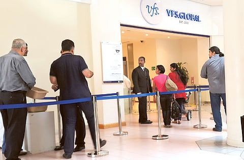 VFS Global operates outsourced visa application centres in Dubai and Abu Dhabi.