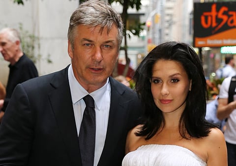 Actor Alec Baldwin and Hilaria Baldwin on June 27, 2013 in New York City.