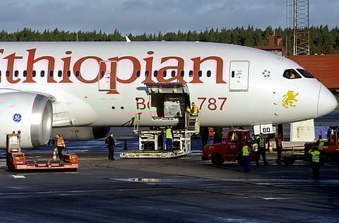 A file photo of Ethiopian Airlines 787 Dreamliner. Ethiopian Airlines Group is willing to provide planes, pilots and maintenance services to beleaguered rival South African Airways as part of a joint venture with that country’s government.