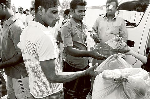 Charity iftar for UAE labourers